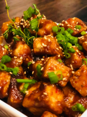 Seasame Garlic Tofu